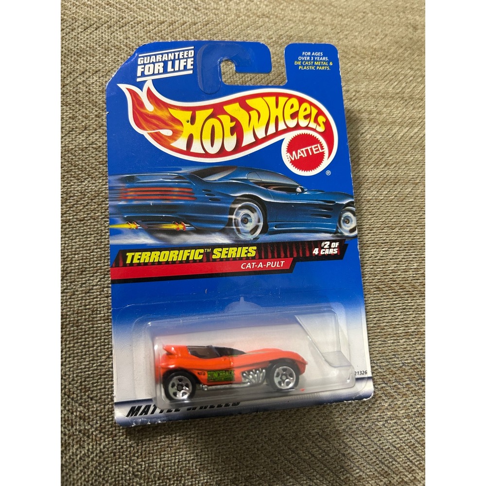 Hot Wheels Cat-A-Pult 1999 Terrorific Series 2/4 Orange Collector 978 Mattel‎